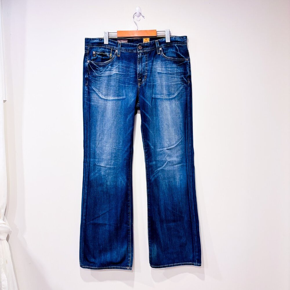 ADRIANO GOLDSCHMIED Blue faded straight leg jeans | Classic denim | Size 36x32